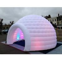 China 3m 4m 5m Oxford Cloth White With LED Light Use Blow Up Inflatable Igloo Dome Tent For Party Event on sale