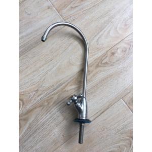 China Three Way Gooseneck RO Water Purifier Faucet Stainless Steel Deck Mounted supplier