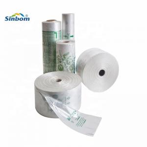 Food Grade Transparent LDPE / HDPE Plastic Flat Food Bags on Roll for Vegetable and Fruit