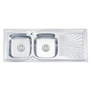 China China sink factory export stainless steel double bowl kitchen sink supplier