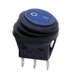 Waterproof 12 Volt Dc Rocker Switches 20a On Off Led Light Round