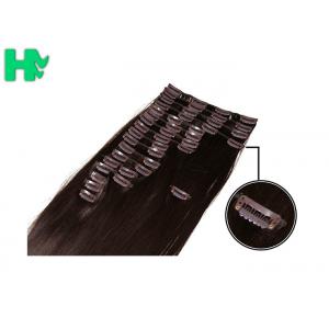 China 7A Synthetic Clip In Hair Extensions / Tangle Free Hair Extensions supplier