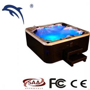 China Freestanding Massage Hot Tub MVG New Design Whirlpool Spas With Colorful Light wholesale