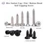 China Metric Black Oxide Hex Torx Cross Flat Truss Pan Head Self-Tapping Screw for Plastic and Wood wholesale