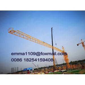 China Fixed Out Climbing Types Of Tower Cranes Model QTZ6012 60m Jib and 8T Load supplier
