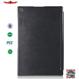 New Arrival 100% Qualify Four Foldable PU Leather Cover Cases For  SONY Xperia Tablet Z2