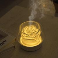 400ml 7 Colorful LED Night Light Essential Oil Diffusers Aroma Diffuser Flower Design Aromatherapy Diffuser