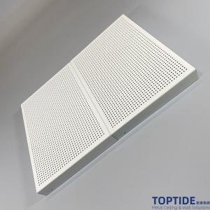 Decorative Subway Commercial metal Fireproof integrated Aluminium Perforated Ceiling Tiles