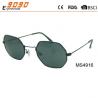 China 2018 new arrival metal sunglasses with plastic tip ,fashion style,suitable for men and women wholesale