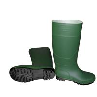 China CE EN 20347 RB108 Green PVC Portable Knee Boot Safety Rain Boots without Steel Toe Italy Customized 1.38-1.85kg on sale