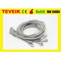 China Schiller 10 Lead EKG Cable , 10/12 Lead EKG / ECG Cable Snap IEC TPU Material on sale