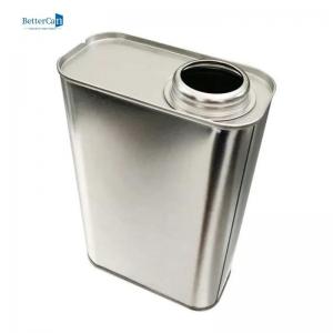 Solvent Paint Tin Suppliers , Square Empty Metal Paint Tins ISO9001