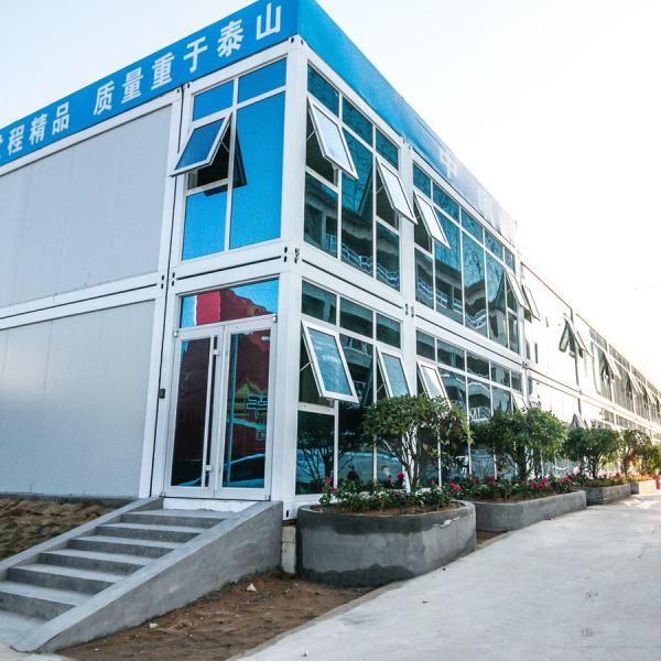 Modern Design Prefabricated Homes Steel Frame 20ft Container House with Rock Wool Panel