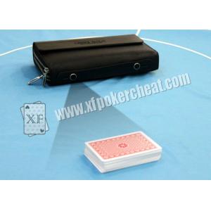 Black Mans Leather Wallet Camera Playing Card Scanner For Samsung Galaxy Analyzer