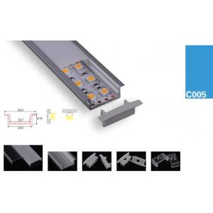 LED Strips Aluminum Profile double line led chips Surface & Recessed Mounted Clear/Semi Clear/Opal Matte cover