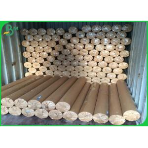 China 50gsm - 80gsm Plotter Paper Roll Soft Smoothy Wood Pulp Material White Color supplier
