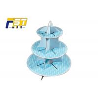China Sturdy Structure Cupcake Tier Stand Cardboard Saving Labor Power For Baby Shower on sale