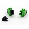 China 50db Fiber Optic Adapters FTTH FTTX SC APC Coupler With Flange wholesale