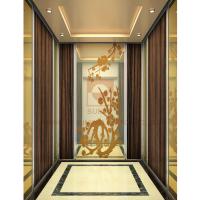 China Wooden Elevator Cabin Decoration Luxury Ceiling And Down Lamp on sale