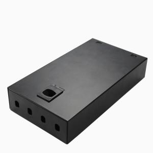 China Black Fiber Optic Termination Box , 4 Port Optical Fiber Distribution Box supplier