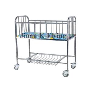 China SUS 304 Stainless Steel Hospital Crib Bed 6cm Foam supplier