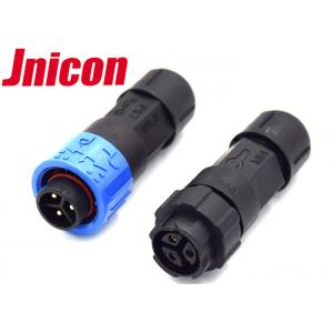 China Jnicon 10A 3 Pin Circular Power Connector , Male Female Power Connector M16 Push Locking supplier