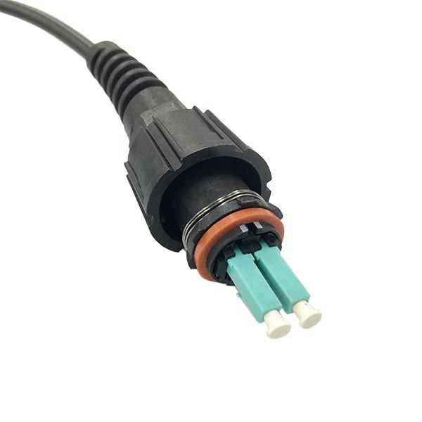 Base Stations Lc To Lc Connector , 2 Fiber ODVA IP Lc Duplex Connector