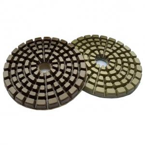 China 5 Inch Hybrid Resin Floor Polishing Pads 6mm Thickness with Snail back supplier