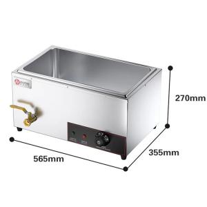 Restaurant Equipment Kitchen Soup Warmer with Stainless Steel Material 68.5x56x27cm