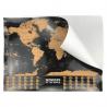 Potable Offset Printing Scratchable Map Of The World