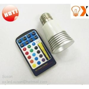 China 導かれた電球を変える5w/E27色および遠隔の、リモート・コントロール色はライトを導きました wholesale