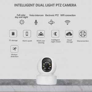 2MP Smart WiFi Camera, Indoor Intelligent Dual Light PTZ Security Camera Night Vision Voice Intecom Remote Control