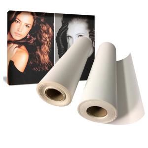 Eco Solvent Framed Digital Glossy Blank Inkjet Cotton Canvas Roll 360gsm
