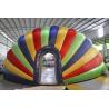 Rainbow Inflatable Tent , Colorful PVC Inflatable Stage Tent For Festival