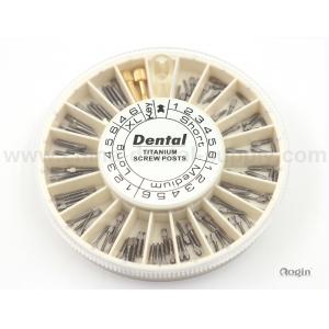 Metal oral dental post and core , tooth implant screw ISO CE standards