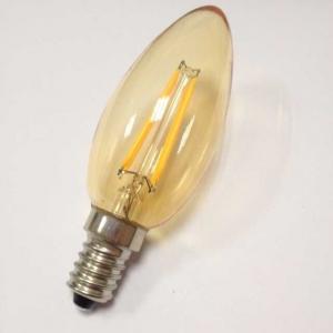 China ETL ul cUL listed E27 socket LED candle C35 bulbs light led filament light E26 4W 2700K supplier