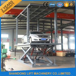 China Car Lift Ramps Double Deck Car Parking System with Electricity Leakage Protection Device supplier
