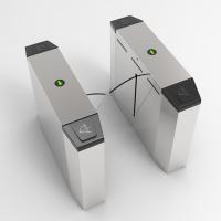 China Retractable Flap Barrier Gate , Flap Optical Barrier Turnstiles on sale