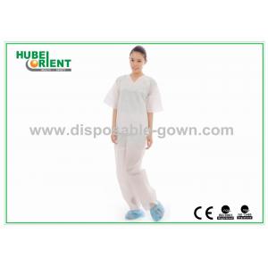 China Non-Toxic SMS Disposable Protective SMS Pajamas Kits With Shirt And Trousers supplier