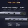 China Revodok 9 in 1 USB C Hub Gigabit Ethernet Adapter 100W PD Charging,USB A&C Data Ports, SD/TF Card Reader wholesale