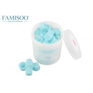 China Silicone Color Permanent Makeup Tools For Practical , U Sharp Tattoo Ink Cups supplier