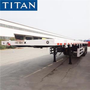 3 Axle 40 Foot Container Flatbed Semi Trailer for Sale in Zimbabwe