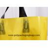 China Thickness 0.1mm Yellow PE Die Cutting Hand Bags wholesale