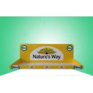 China Glossy Yellow Cardboard Trays/ PDQ Display Promoting Medicine & Healthcare Products with Light Weight Design supplier
