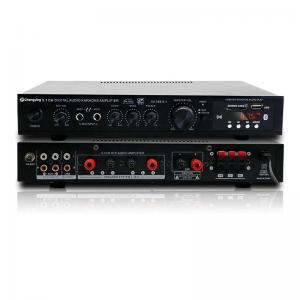 LDZS 5.1 Channel Professional Audio Amplifier Ktv Home Theatre System 2 Mics Input Speaker Mixer