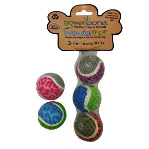 China 2 Pack Paws N Claws Multi Color Tennis Balls Fetch Dog Toy Proceeds Animal Aid supplier