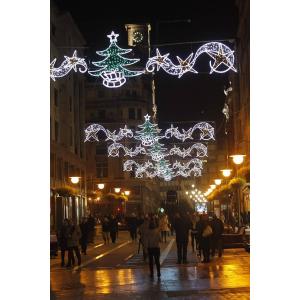 Street Christmas Decoration Christmas Tree Motif Light