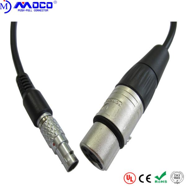 2-26 Pins Custom Cable Assemblies Straight Male Connectors To Xlr Audio Cable