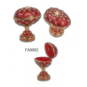 Luxury Faberge Easter Music Eggs Faberge Egg Music box Egg Jewelry Trinket Box Metal Crafts for Home Decor