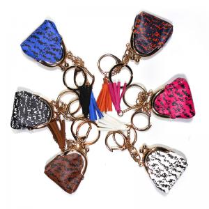 China Copper Plating Coin Bag Keychain , Durable Mini Coin Purse Keychain supplier